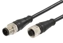 Produktfoto 1 von Molex 120066, 5-polig Sensor-Betätigungselementkabel, M12 Buchse 5 / M12 Stecker, Länge 1 m
