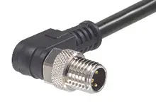 Produktfoto 1 von Molex 120086, 3-polig Sensor-Betätigungselementkabel, Mit Gewinde Stecker / Anschlusslitze Stecker, Länge 2 m