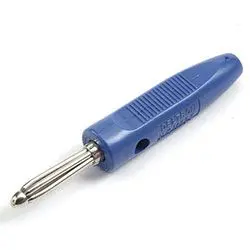 Produktfoto 1 von Deltron 4 mm Stecker Schwarz Bananenstecker, Kontakt Helles vernickeltes Kupfer, 50V 16A, Schraubanschluss