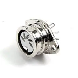 Produktfoto 1 von Deltron 593 Standard DIN-Buchse Gerade 6-polig, DIN 45329, DIN 45322, DIN 41524, DIN 45327, DIN 45326, 34V ac/dc 2A