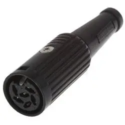 Produktfoto 1 von Deltron 600 Standard DIN-Buchse Gerade 6-polig, DIN 41524, DIN 45322, DIN 45326, DIN 45329, DIN 45327, 34V ac/dc 2A
