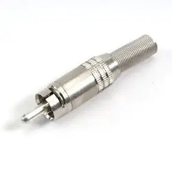 Produktfoto 1 von Deltron Gerade Cinchstecker, Nickel, 50V ac, Kabel 5A