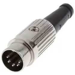 Produktfoto 1 von Deltron 610 Standard DIN-Stecker Gerade 3-polig, DIN 41524, DIN 45326, DIN 45329, DIN 45322, DIN 45327, 34V ac/dc 2A