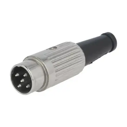 Produktfoto 1 von Deltron 610 Standard DIN-Stecker Gerade 5-polig, DIN 45326, DIN 45327, DIN 45329, DIN 41524, DIN 45322, 34V ac/dc 2A