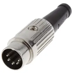 Produktfoto 1 von Deltron 610 Standard DIN-Stecker Gerade 6-polig, DIN 41524, DIN 45322, DIN 45326, DIN 45329, DIN 45327, 34 V ac/dc 2A