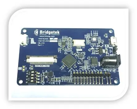 Produktfoto 1 von Bridgetek 5.0 Zoll Anzeigetafel, LCD Entwicklungsmodul EVE-Kreditkartenplatine (ohne Display) SPI BT816 EVE