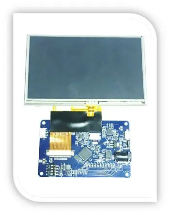 Produktfoto 1 von Bridgetek 5 Zoll Anzeigetafel, LCD Entwicklungsmodul EVE-Kreditkartenplatine USB BT816 eingebettete Video-Engine