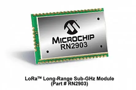 Produktfoto 1 von Microchip LoRa-Modul -146 dBm 18.5 dBm max., UART, API, GPIO LoRa