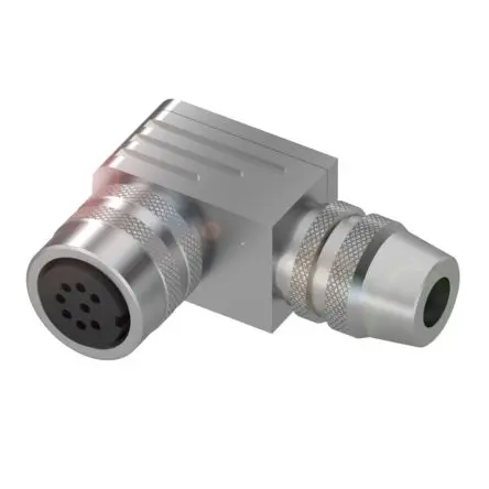 Produktfoto 1 von BALLUFF BCC00UP M16 DIN-Stecker gewinkelt 8-polig, 60V ac/dc 5A IP67, Schraubbefestigung Buchse