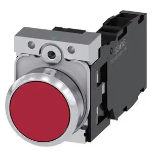 Produktfoto 1 von Siemens SIRIUS ACT 3SU11 Druckschalter Tastend Panel Ø 22 mm, 1-poliger Umschalter / 10 A 500 V dc 500 V ac