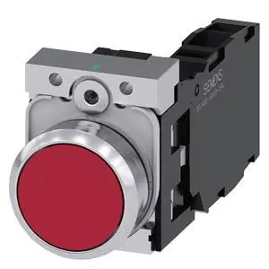 Produktfoto 1 von Siemens SIRIUS ACT 3SU11 Druckschalter Tastend Panel Ø 22 mm, 1-poliger Umschalter / 10A 500 V dc 500 V ac