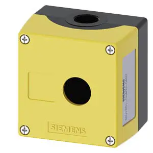 Produktfoto 1 von Siemens SIRIUS ACT 3SU18 Drucktastengehäuse, 1 x Ø 22 mm, Gelb, Metall