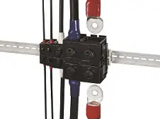 Produktfoto 1 von Hirose EF2 DIN-Schienenklemme ohne Sicherung 1 Schwarz, 600 V ac/dc Klemme