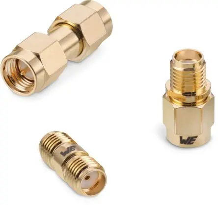 Produktfoto 1 von Wurth Elektronik Koaxadapter, 50 Ω, Gerade, 18GHz Buchse Buchse, Koaxial Nennspannung