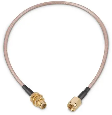 Produktfoto 1 von Wurth Elektronik SMA RG316 Koaxialkabel, Abgeschlossen, 50 Ω, 304.8 mm, Aussen ø 2.49 mm Außen-ø , Weiß