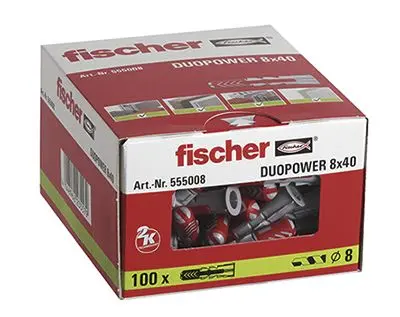 Produktfoto 1 von Fischer Fixings Dübel x 40 mm Stärke 15 mm max. Nylon