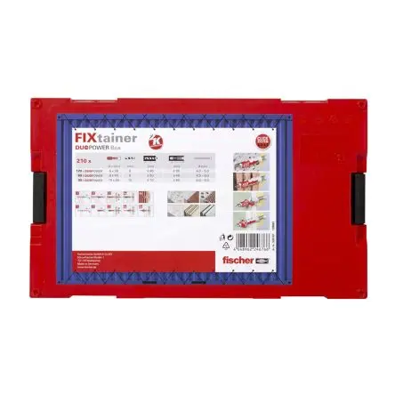 Produktfoto 1 von Fischer Fixings Dübel Set Typ Wandstopfen 210-Stk