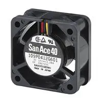 Produktfoto 1 von Sanyo Denki 109P DC-Axiallüfter, Kugellager, 5 V dc / 1.6W, 40 x 40 x 20mm, 8000U/min, 13.6m³/h