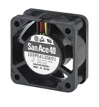 Produktfoto 1 von Sanyo Denki 109P Axiallüfter, Kugel, 5V dc / 1.6 W 320 mA, 8000 U/min, 13.6 m³/h IP68 20 mm 40mm 40 mm