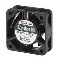 Produktfoto 1 von Sanyo Denki 109P DC-Axiallüfter, Kugellager, 12 V dc / 1.14W, 40 x 40 x 15mm, 9m³/h