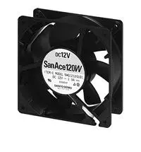 Produktfoto 1 von Sanyo Denki 9WG DC-Axiallüfter, Kugellager, 12 V dc / 11.76W, 120 x 120 x 38mm, 232.8m³/h