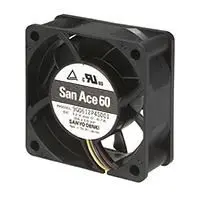 Produktfoto 1 von Sanyo Denki San Ace 9G Axiallüfter, Kugel, 24V dc / 6 W 250 mA, 9500 U/min, 72.5 m³/h IP68 25 mm 60mm 60 mm