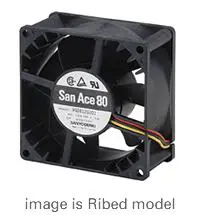 Produktfoto 1 von Sanyo Denki 9G DC-Axiallüfter, Kugellager, 24 V dc / 10.1W, 80 x 80 x 38mm, 135.9m³/h