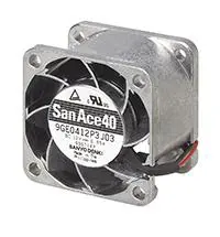 Produktfoto 1 von Sanyo Denki 9GE DC-Axiallüfter, Kugellager, 12 V dc / 7.8W, 40 x 40 x 28mm, 24.4cfm