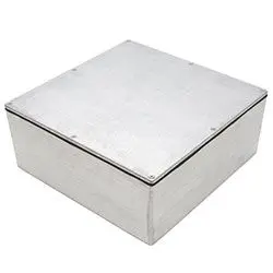 Produktfoto 1 von Deltron 480; Gehäuse; Aluminium; Schwarz, Blau, Grau Geflanscht IP68 Breite 251 mm Höhe 99 mm Länge 251 mm
