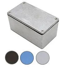 Produktfoto 1 von Deltron 454; Gehäuse; Aluminium; Blau Geflanscht IP66 Breite 65 mm Höhe 55 mm Länge 115 mm