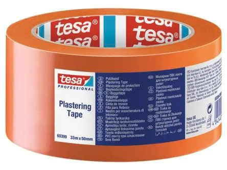 Produktfoto 1 von Tesa 60399 BDF Tesa Double Coated Tape 60399 Polyvinylchlorid Abdeckband Orange, Stärke 0.13 mm Naturgummi-Kleber 30mm x
