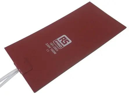 Produktfoto 1 von RS PRO Heizmatte, Rechteck, 160 W, 230V ac, 180 °C L:8 Zoll B:4Zoll