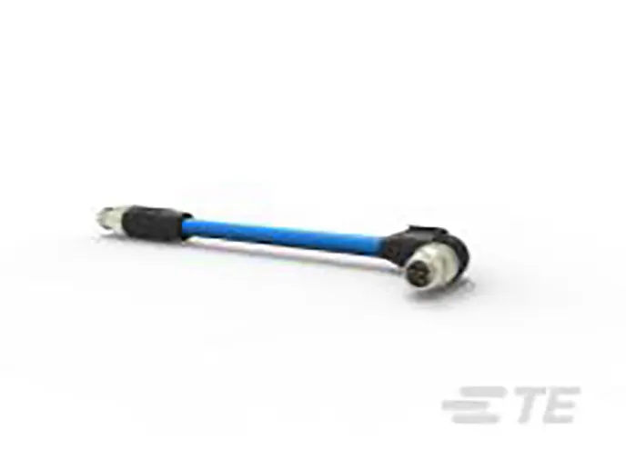 Produktfoto 1 von TE Connectivity M12 Rail Connectors, 8-polig Sensor-Betätigungselementkabel, M12, Gerade Stecker 8 / M12 Stecker