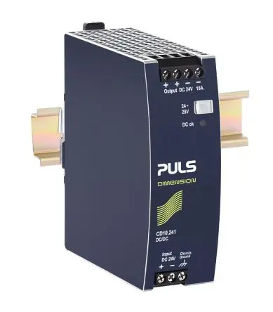 Produktfoto 1 von PULS CD DC/DC Konverter, 24V dc OUT 10 A DIN-Hutschiene 35V dc 1.5 kV dc 240 W 70 °C 70 °C