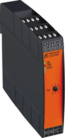 Produktfoto 1 von Dold UG6980 Sicherheitsrelais für Sicherheitssteuerung 24V dc LED-Anzeige Kat. SIL 3, 4, PLe, CAT 4