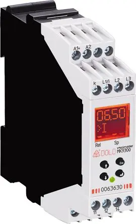 Produktfoto 1 von Dold MK9300N Überwachungsrelais 3-phasig, 1-poliger Umschalter 100mA - 12A, DIN-Hutschiene, 24 V dc, 115V ac, 230 V ac