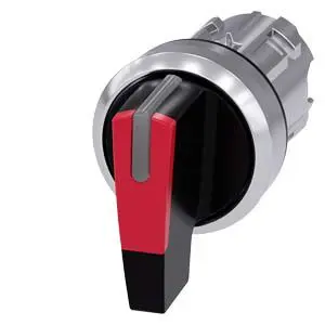 Produktfoto 1 von Siemens SIRIUS ACT 3SU10 Wählschalterkopf Beleuchtet 3-Positionen 22 mm Rastend