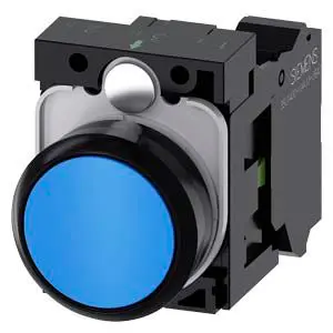 Siemens SIRIUS ACT 3SU11 Druckschalter Tastend Frontmontage Ø 22 mm, SPST / 10A 500 V dc 500 V ac