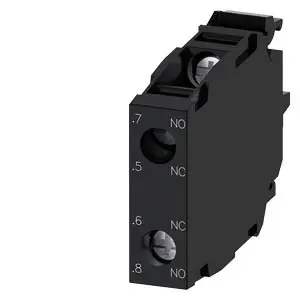 Produktfoto 1 von Siemens Kontaktblock, SIRIUS ACT -Serie , 1-poliger Umschalter, 500 V ac/dc, Schraubanschluss, Typ Kontaktblock