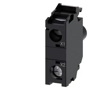Produktfoto 1 von Siemens Lampenfassung, SIRIUS ACT -Serie , LED, Gelb, 6 → 24 V ac/dc, Schraubanschluss, Typ Lichtblock