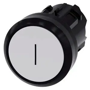 Siemens SIRIUS ACT Druckschalter Ø 22 mm, Weiß Tastend Rund Rund Kunststoff, IP66