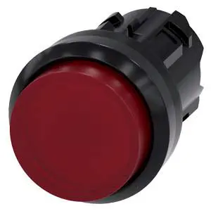 Siemens SIRIUS ACT Druckschalter Ø 22 mm, Rot Tastend Rund Rund Kunststoff, IP66