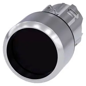Produktfoto 1 von Siemens SIRIUS ACT Druckschalter Ø 22 mm, Schwarz Tastend Rund Rund Kunststoff, IP66