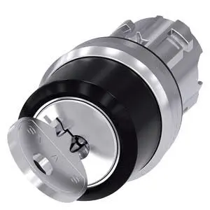 Produktfoto 1 von Siemens SIRIUS ACT 3SU10 Schlüsselschalterkopf 22 mm 2 Positionen 455 Rastend IP67, IP69K, IP69, IP20, IP66