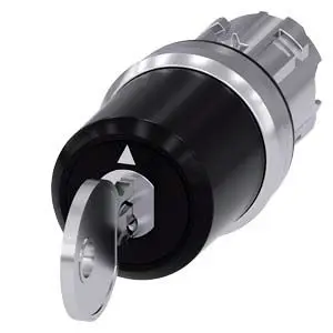 Produktfoto 1 von Siemens SIRIUS ACT 3SU10 Schlüsselschalterkopf 22 mm 3 Positionen SSG10 Tastend IP66, IP67, IP69K, IP20, IP69