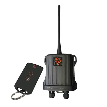 Produktfoto 1 von RF Solutions Fernbedienungssystem 433 MHz FM 2 Kanäle, 2-Tasten Handsender 12/30 V dc