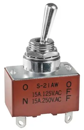 Produktfoto 1 von NKK Switches Panel Kippschalter DPST, Ein-Aus, 30 V dc, 125 V ac, 20A, IP67, Lot