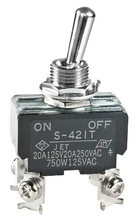 Produktfoto 1 von NKK Switches Panel Kippschalter DPST, Ein-Aus, 30 V dc, 250 V ac, 20A, IP67, Schraube