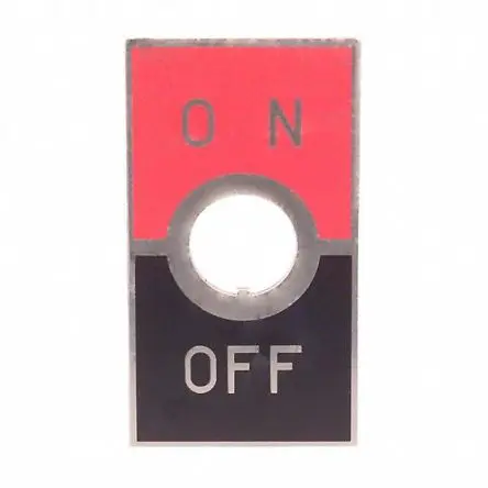 Produktfoto 1 von NKK Switches Kippschalter Ein/Aus-Schild zur Verwendung mit Kippschalter