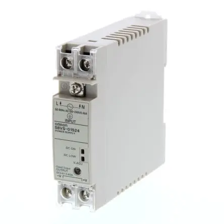 Produktfoto 1 von Omron S8VS Schaltnetzteil 1 24V dc 15 W, DIN-Hutschiene 264V ac